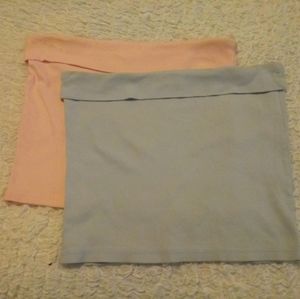 Pink cuffed crop top